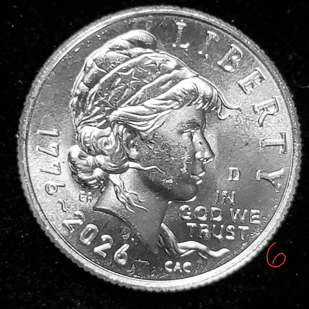Emerging Liberty Dime.Set Of Two Commemorative Silver Coins 1776-2026 - Picture 6 of 6
